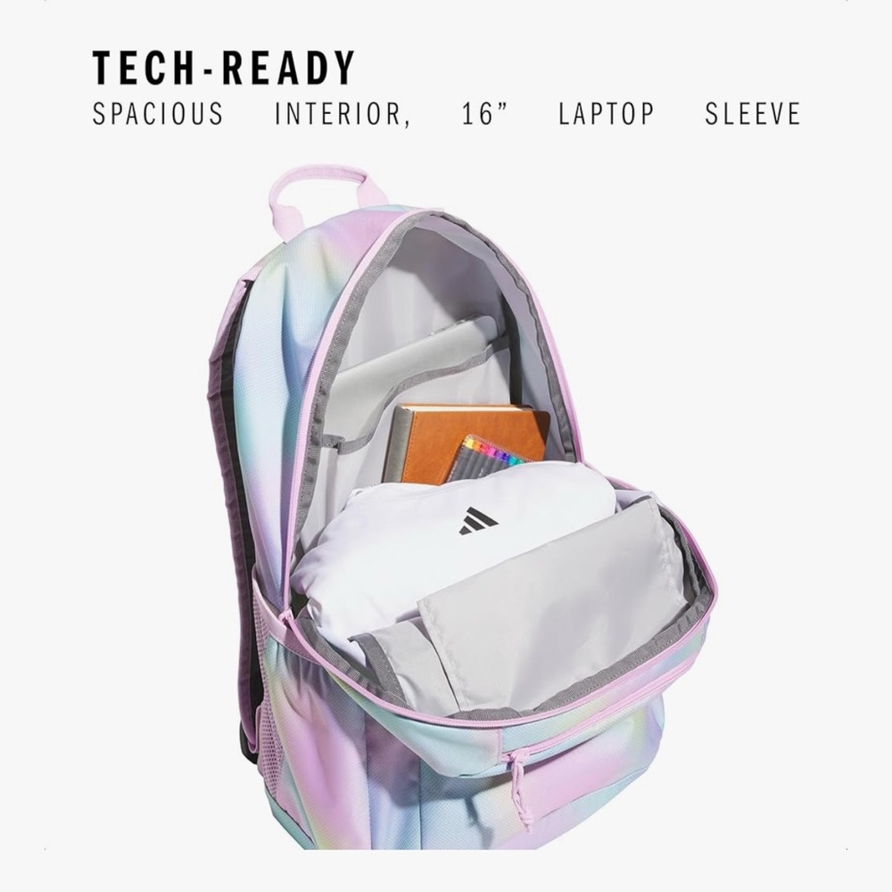 NEW Adidas Kids' Multicolor Pastel Backpack